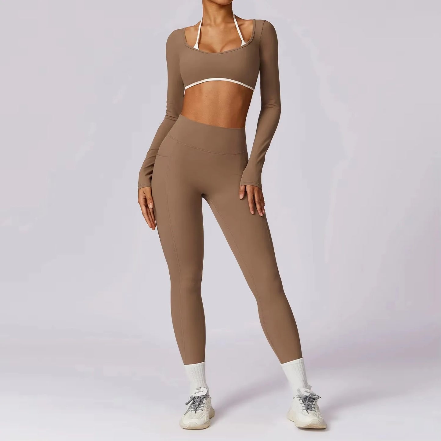 Women Sportswear Push Up Workout Clothes 2Pcs