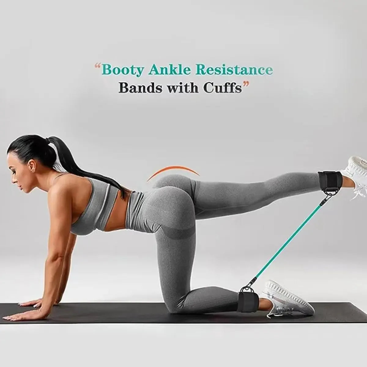 Ankle Strap Resistance Bands Hip Leg Strength Pull Rope Fitness Elastic Training Home Yoga Crossfit Workout Gym Equipment