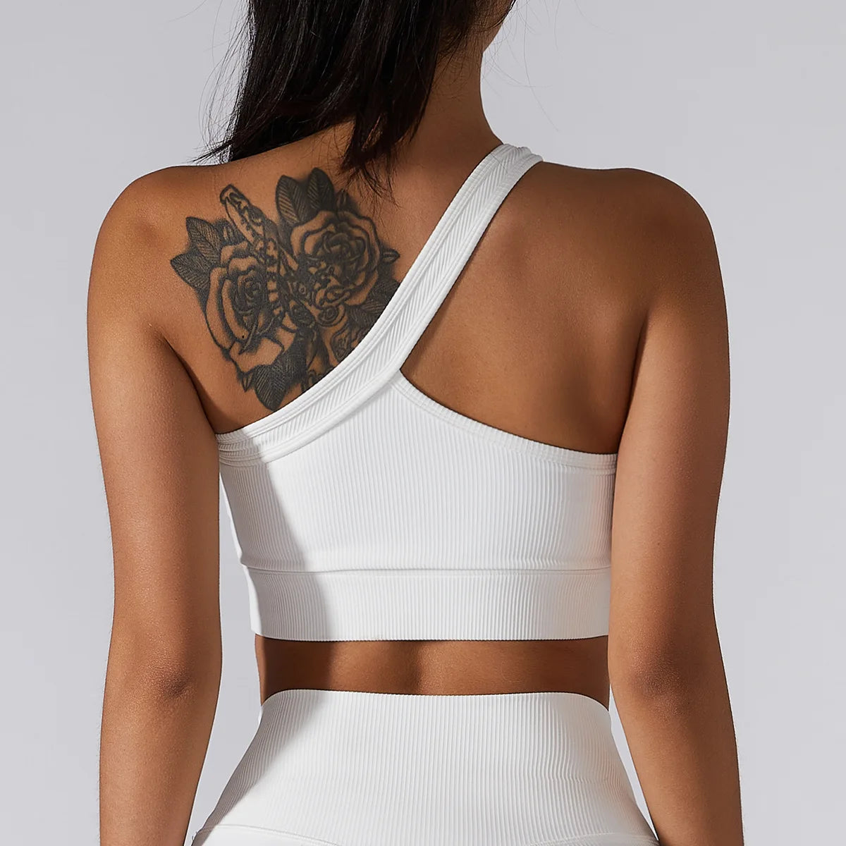 One-shoulder Yoga Bra One-piece