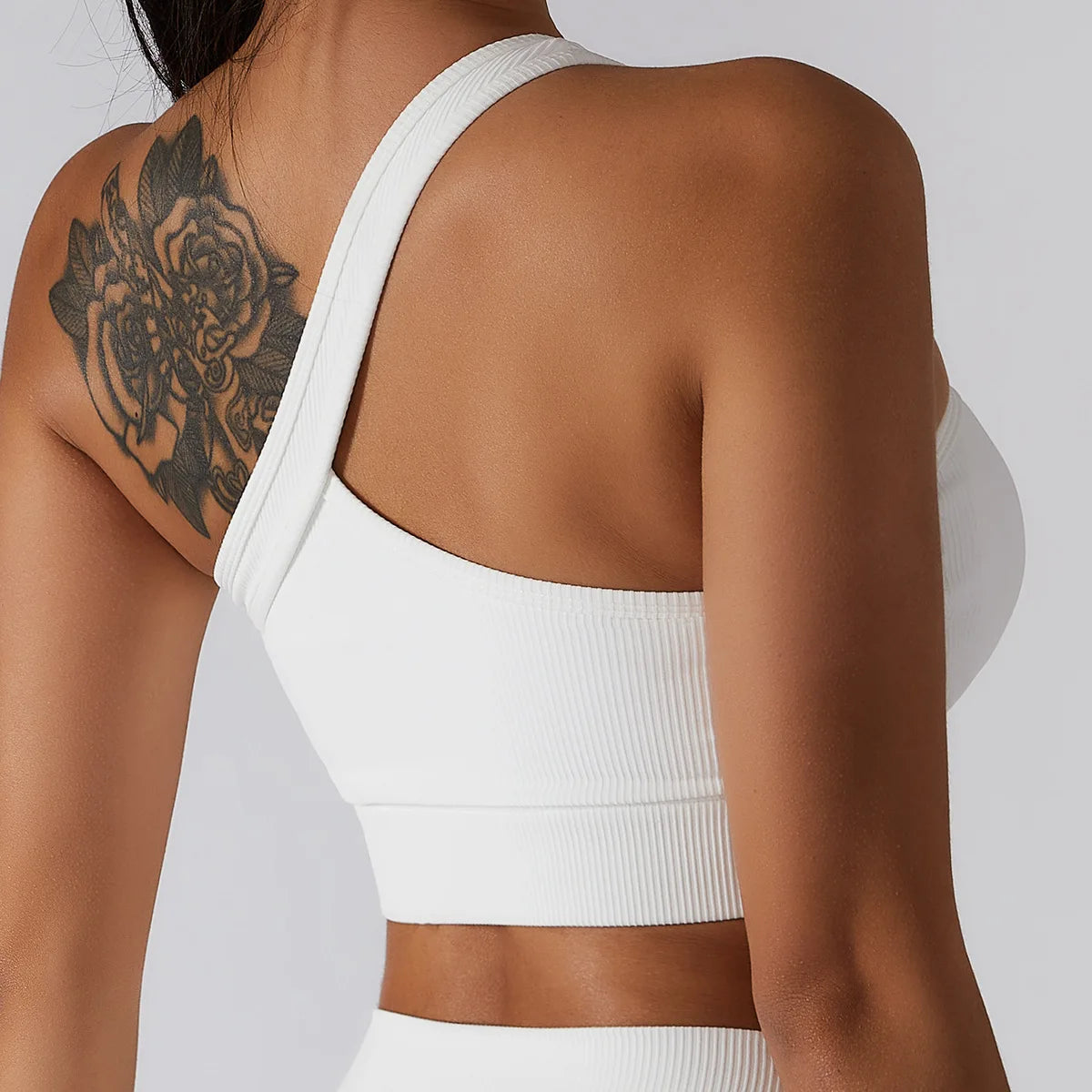 One-shoulder Yoga Bra One-piece