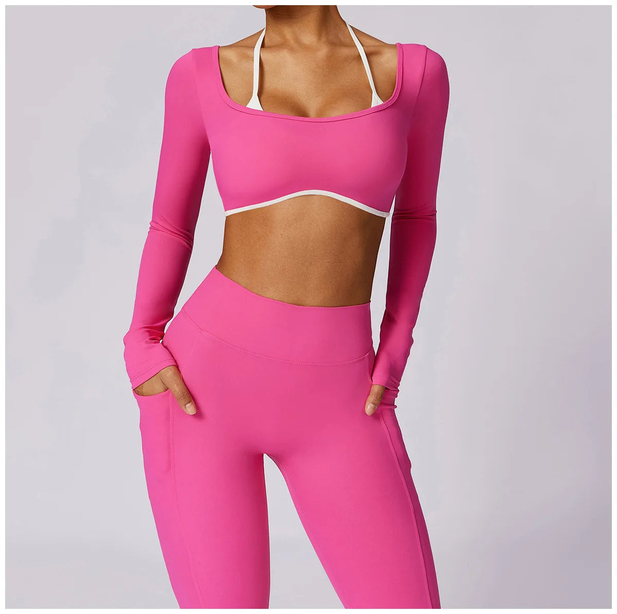 Women Sportswear Push Up Workout Clothes 2Pcs