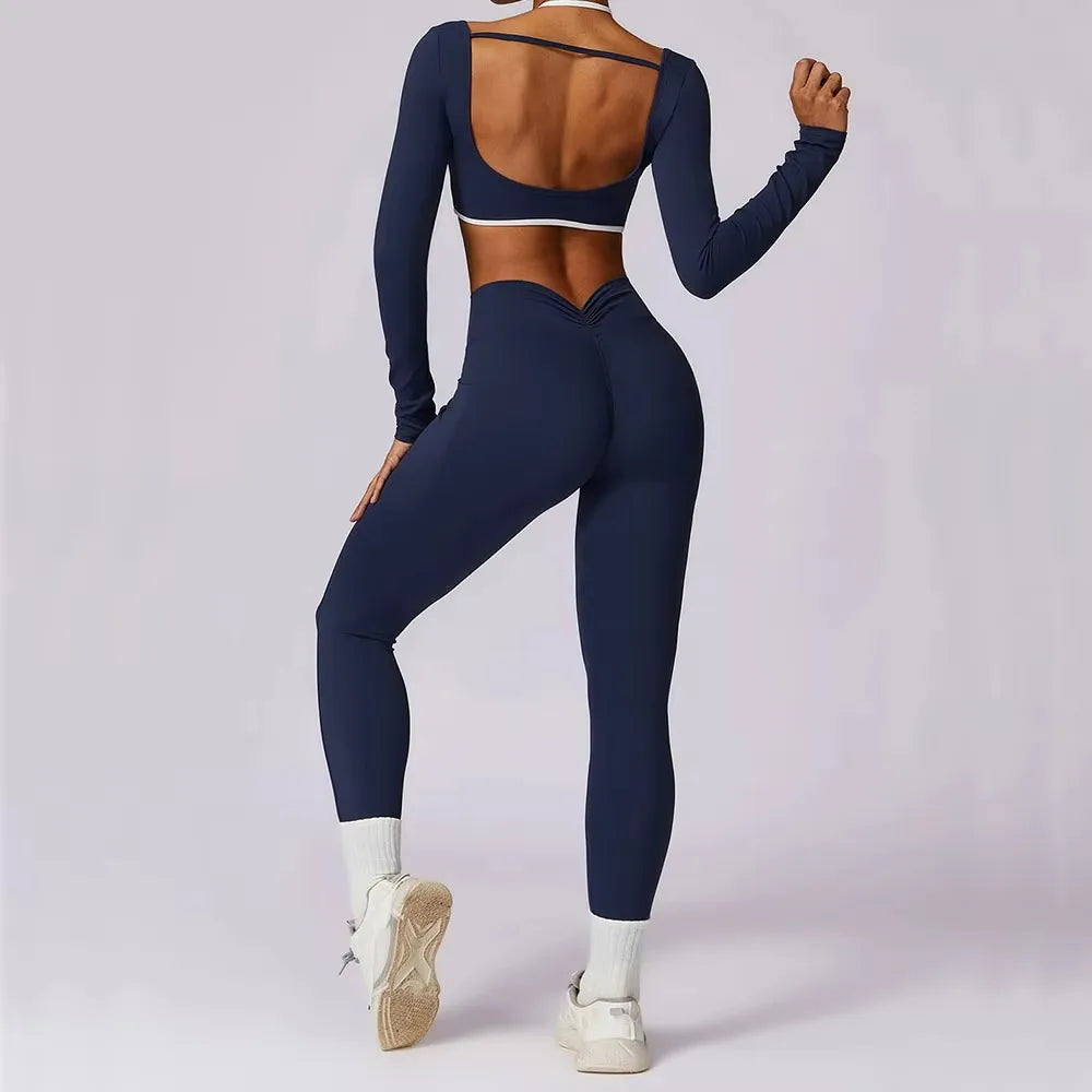 Women Sportswear Push Up Workout Clothes 2Pcs