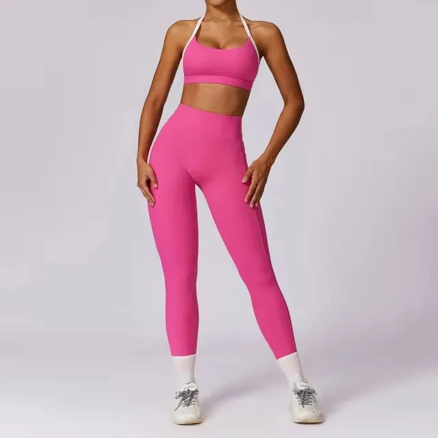 Women Sportswear Push Up Workout Clothes 2Pcs