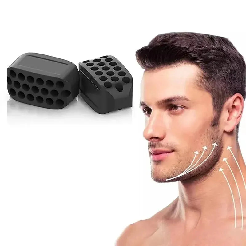 2PCS Silicone Jaw Exerciser Facial Toner