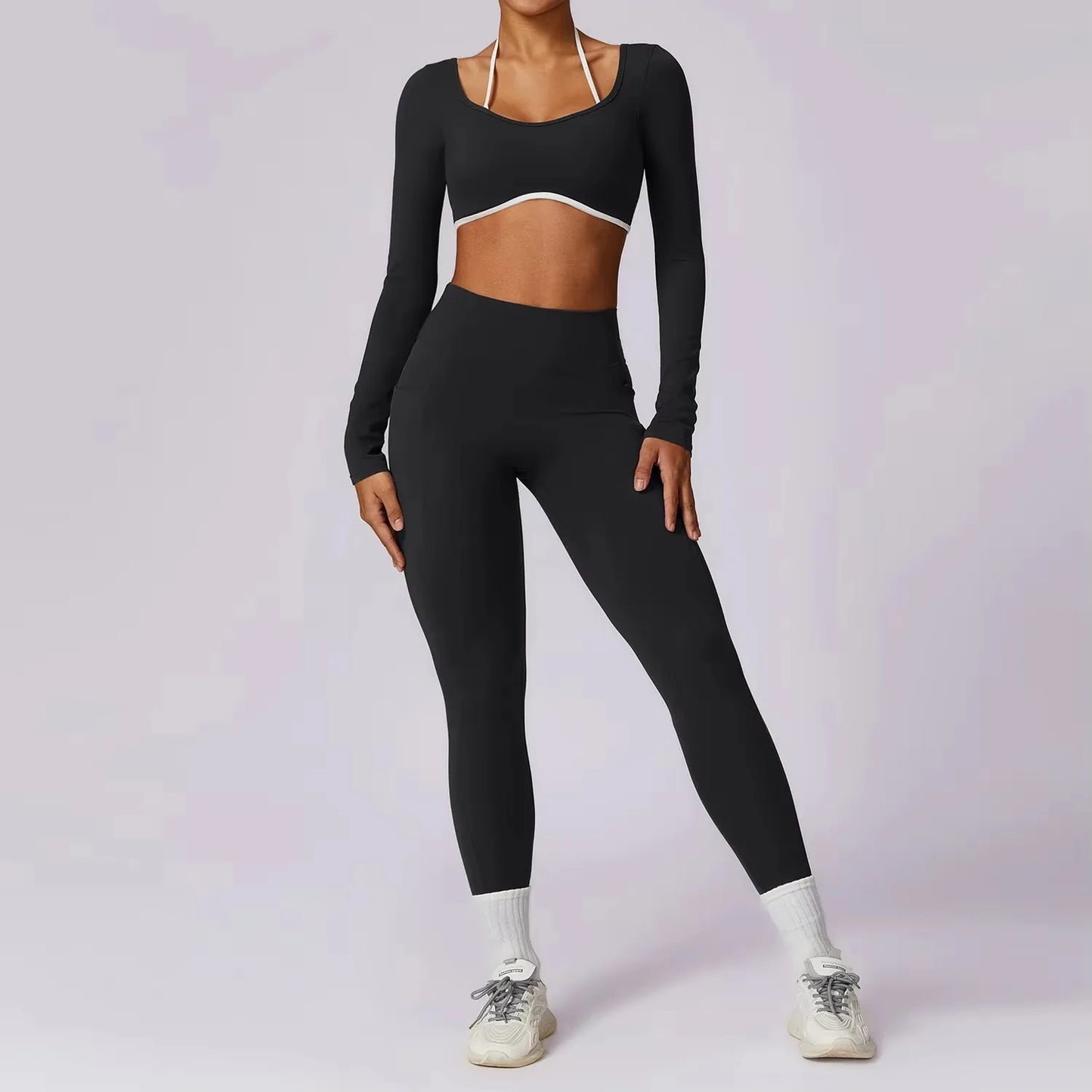 Women Sportswear Push Up Workout Clothes 2Pcs