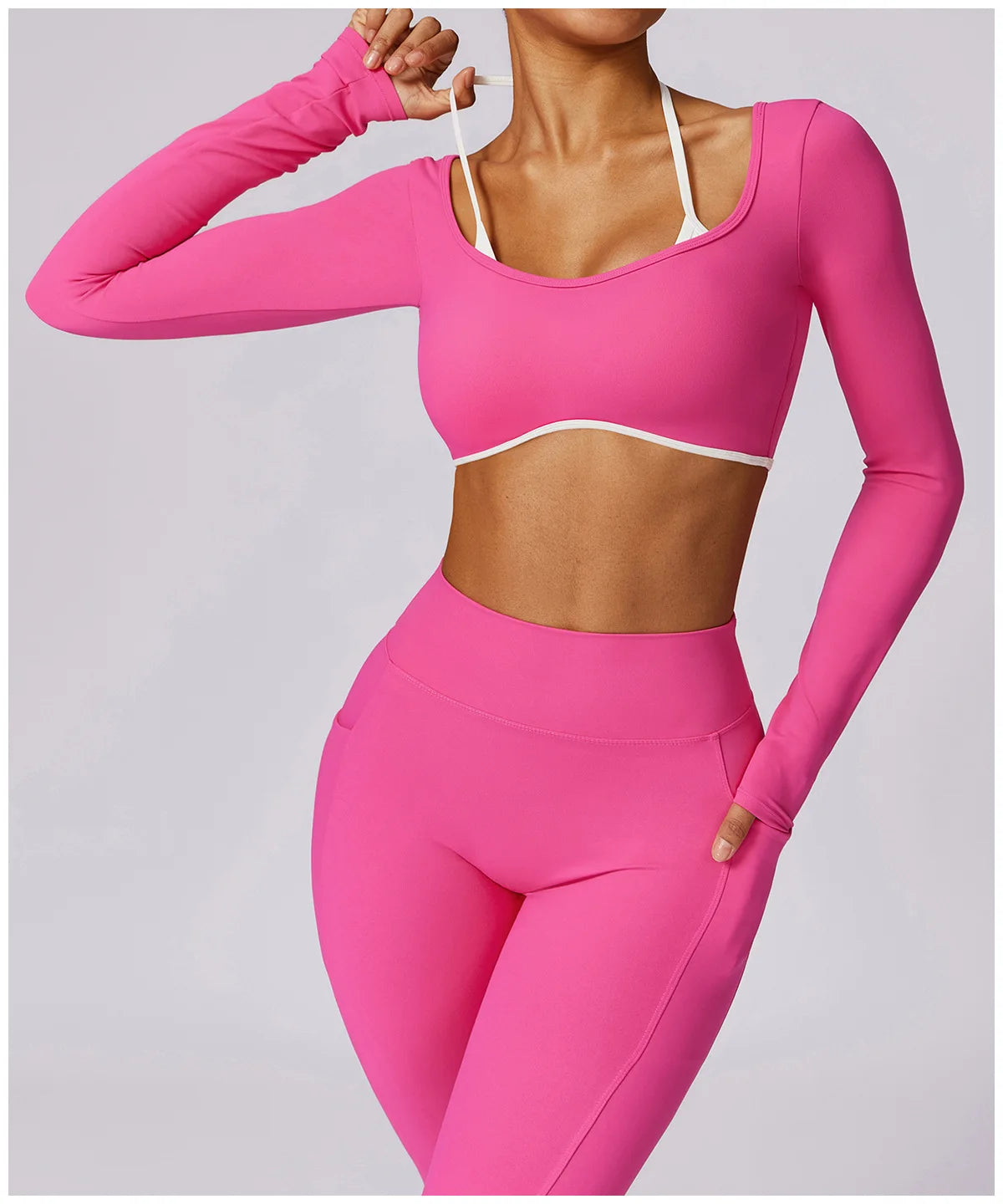 Women Sportswear Push Up Workout Clothes 2Pcs