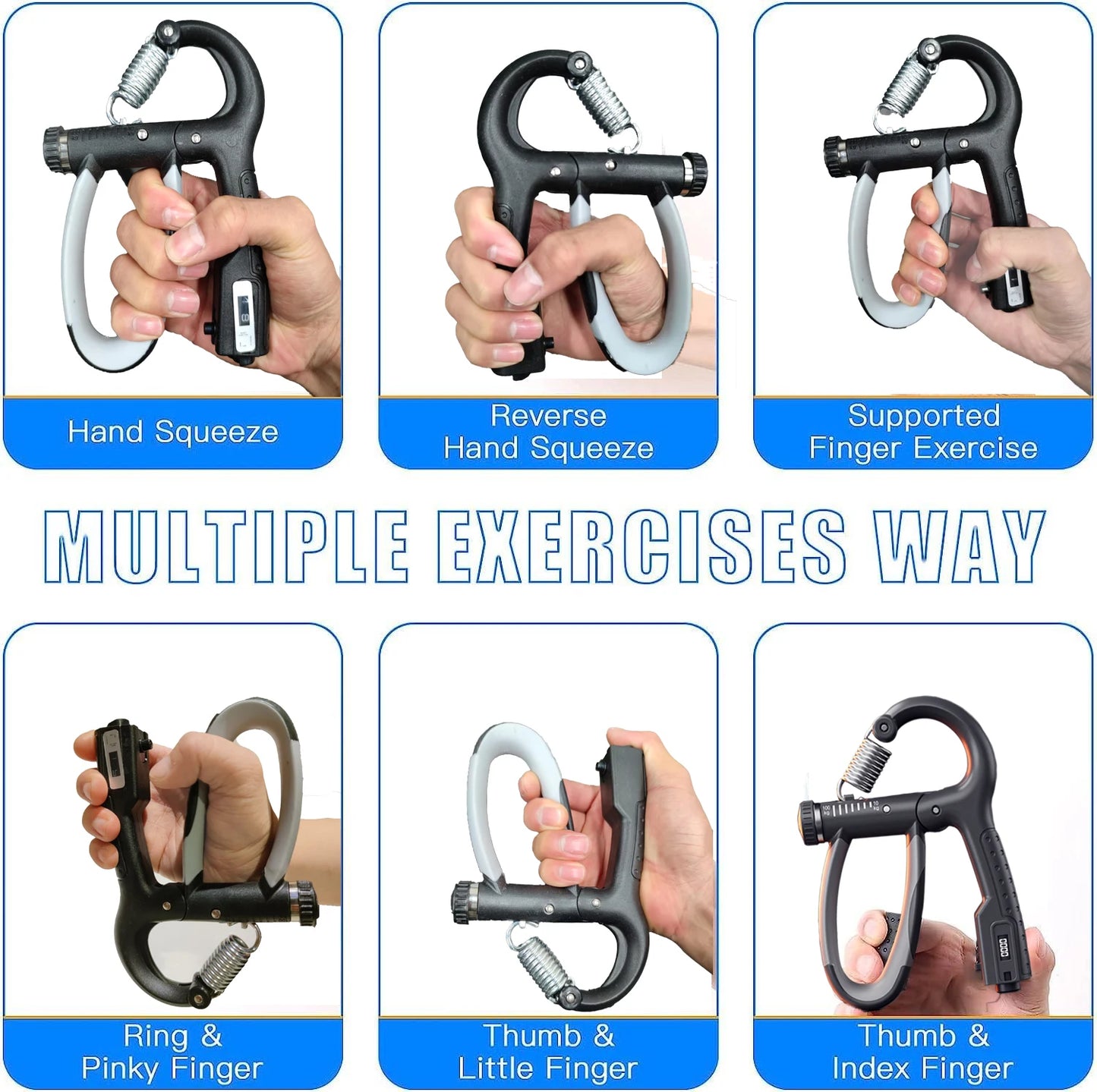 10-100Kg Adjustable Grip Strength Device